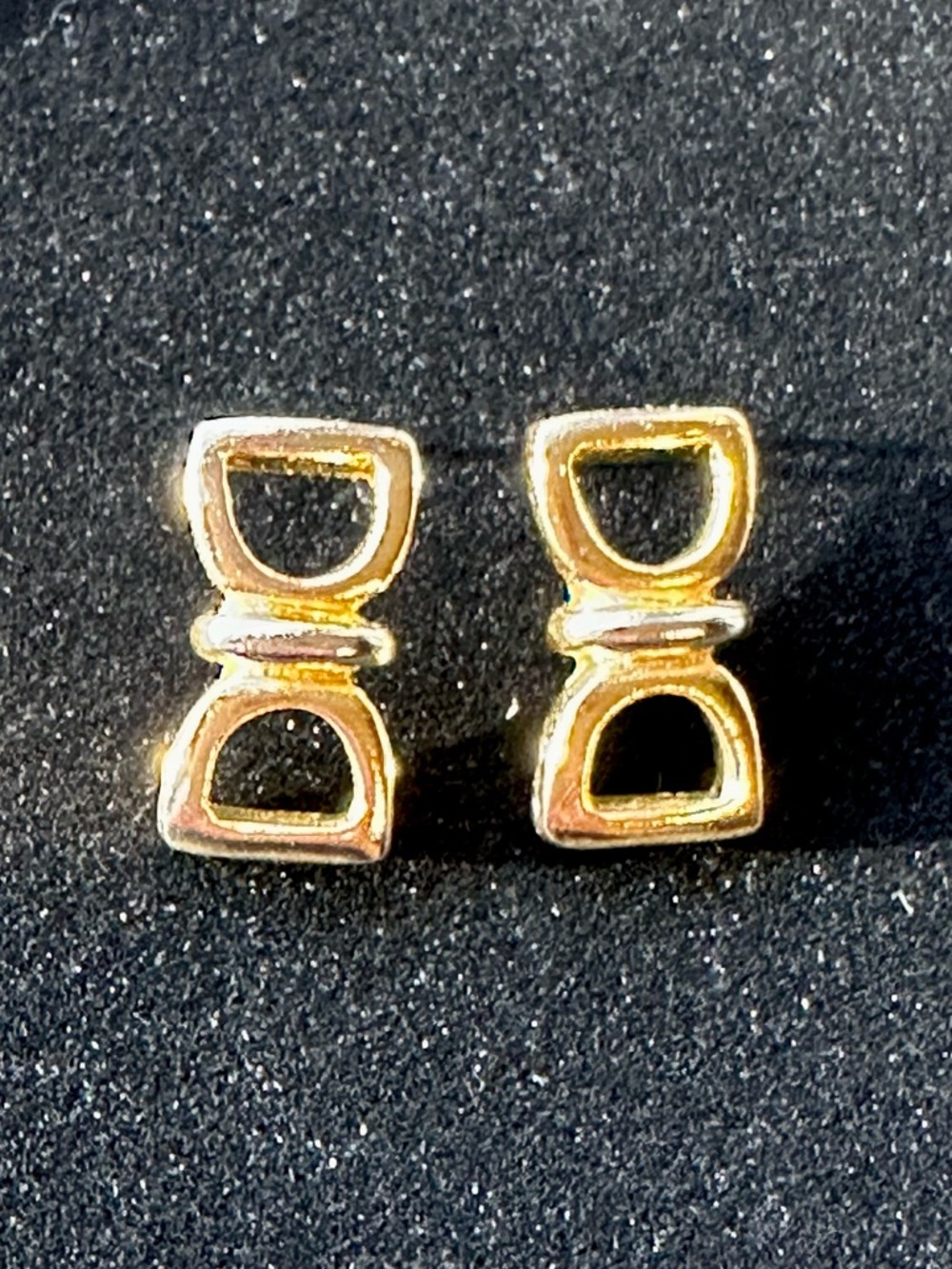Vintage Paolo Gucci Horsebit Link Earrings
Gold Design - RARE